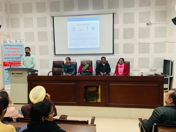 Punjabi University Mathematics department organized lecture on Data Transmission Security and Accuracy