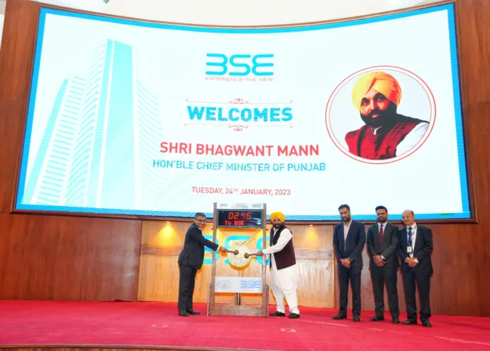 Mann became the first chief minister of Punjab to visit BSE
