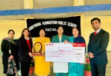 Mehakdeep Kaur of Guru Nanak Foundation Public School brought laurels