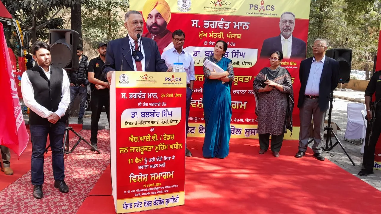 Month long HIV/AIDS public awareness campaign launched; health minister flags off awareness vans