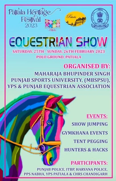 Stage set for Horse Show at Royal City Patiala 