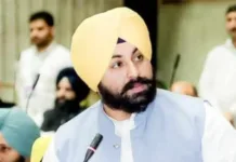 Rs 80 crore for irrigation in Sri Anandpur Sahib in the Punjab budget :Harjot Singh Bains