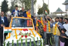 Chief Minister accorded rousing welcome at Sundernagar