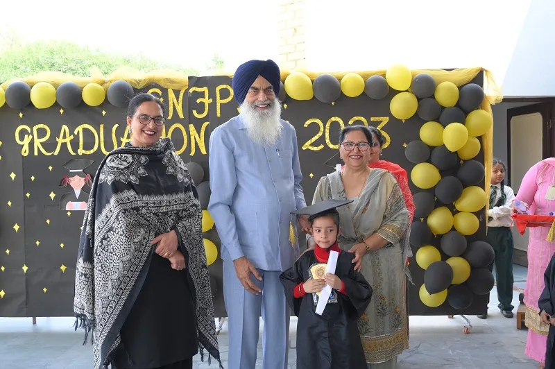 Grade 3 students hosted graduation ceremony of tiny tots of Guru Nanak Foundation Public School