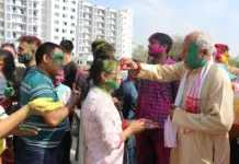 Yuva Sangam Manipur students celebrated Holi at CUPB campus; visited the National Martyrs Memorial Hussainiwala