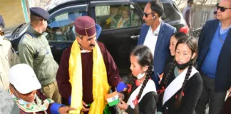 Chief Minister inspects school on request of a girl student; announces Rs. 3 crore for new school building
