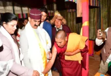 CM Visits Kee Monastery; announces Up-gradation of Meditation Centre at Kee