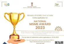 MSME invites application for National MSME Award 2023