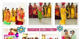 Sri Guru Harkrishan Public School, Patiala celebrated the festival of Baisakhi in high spirits