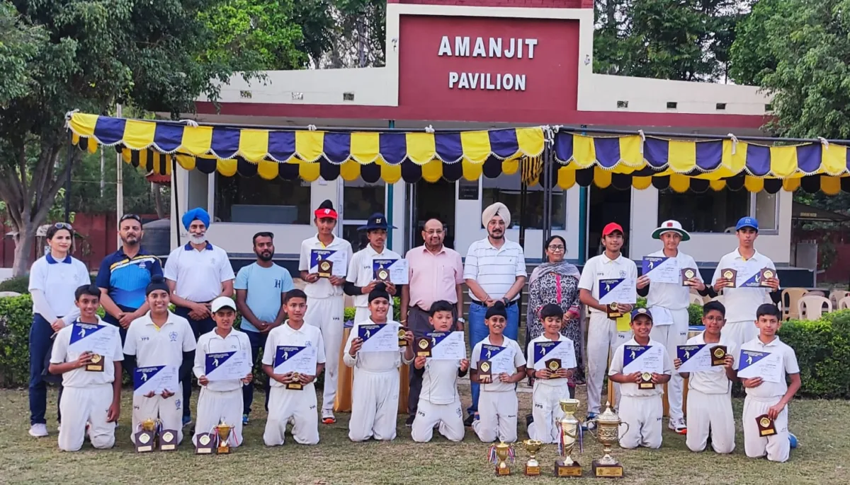 YPS Mohali’s Harjagteshwar made a stellar contribution in Under-15 Amanjit Memorial Inter School T-20 Cricket Tournament win