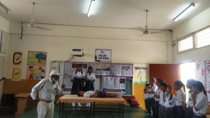 A Seminar related to Disaster Management' conducted in Police DAV Public School, Patiala