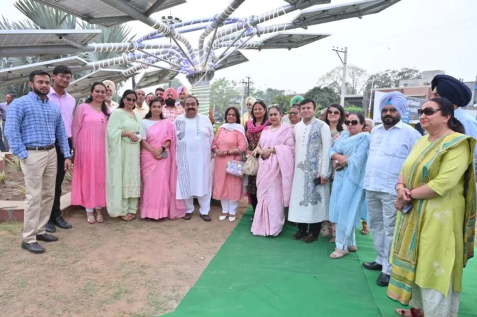 Punjab's First Solar Tree installed by students in memory of an eminent educationist