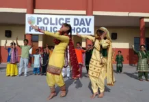 Police DAV Public School celebrated Baisakhi , Ambedkar Jayanti with great enthusiasm