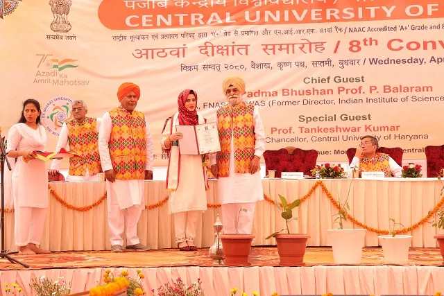 892 PG/Ph.D. degrees conferred to students from India and abroad during Central University of Punjab’s 8th Convocation