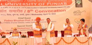 892 PG/Ph.D. degrees conferred to students from India and abroad during Central University of Punjab’s 8th Convocation