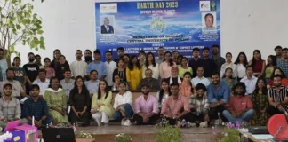 Eminent scientists and school students participated in the Earth Day 2023 celebration held at Central University of Punjab