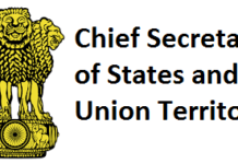 Ministry releases list of chief secretaries of states and union territories along with e-mail ids