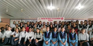 IMA Patiala doctors celebrated Baisakhi with school girls