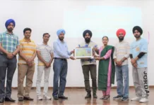 Star cast of 'Mera Baba Nanak' movie visits Maharaja Ranjit Singh Punjab Technical University Campus...