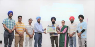 Star cast of 'Mera Baba Nanak' movie visits Maharaja Ranjit Singh Punjab Technical University Campus...