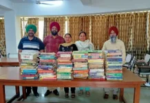 Good Samaritan husband-wife duo of ECE Department of Punjabi University donated books to their department’s library