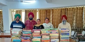 Good Samaritan husband-wife duo of ECE Department of Punjabi University donated books to their department’s library