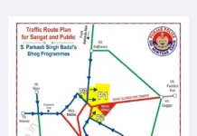 Punjab police releases traffic route for Parkash Singh Badal’s Antim Ardas