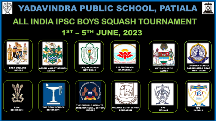 Proud moment for YPS, Patiala to host the mega All India IPSC Squash Boys Tournament 2023