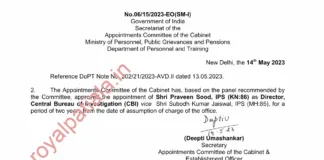 Born in North India, worked in South India now Parveen Sood  to look after Pan India as CBI chief 