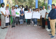 Desh Bhagat University Organized Anti-Tobacco Rally