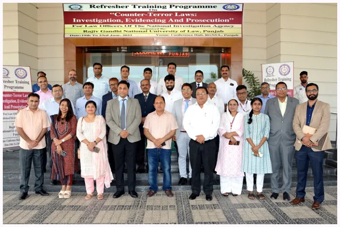 NIA law officers gets training on Counter-Terror Laws at Rajiv Gandhi National University of Law