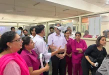 Dr. Balbir Singh visits National Midwifery Training Institute (NMTI) Patiala, third institute started in India for training of NME