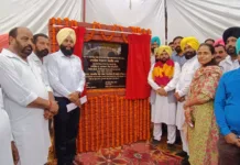 Harbhajan Singh ETO lays foundation stone for widening the Bela to Behrampur road