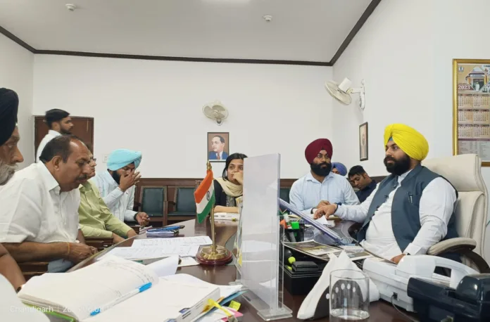 Minister directs MC, BBMB to repair roads; PWD Minister to hold progress meeting on construction of Nangal flyover