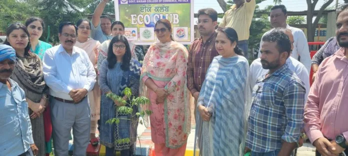 Celebration of World Environment Day at government Bikram College of Commerce Patiala
