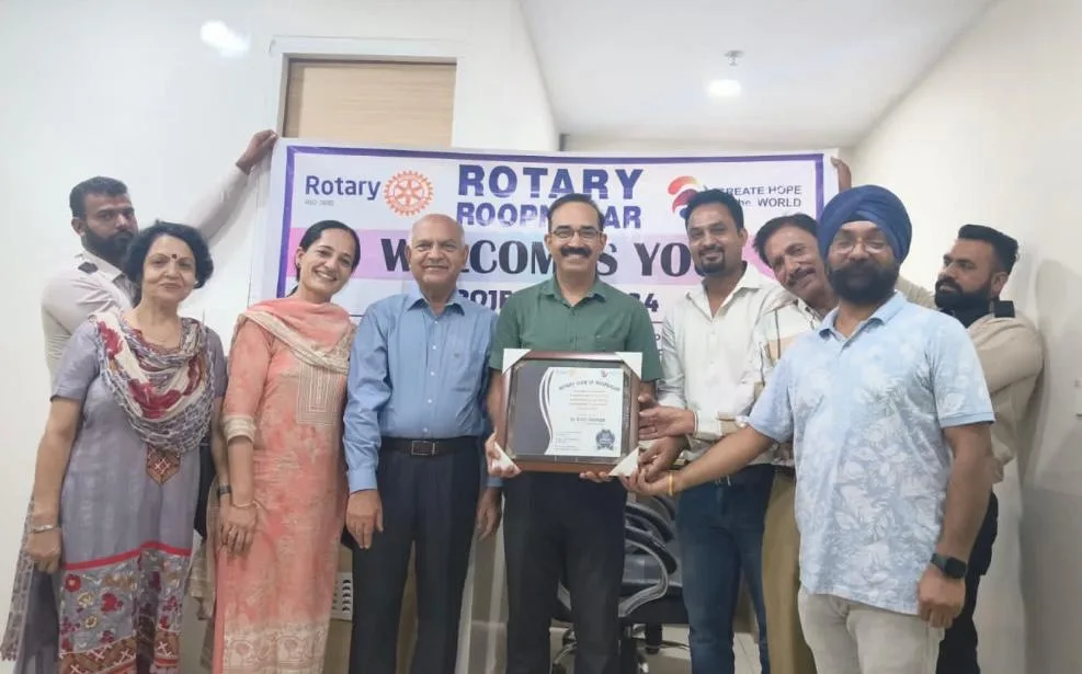 Rotary Club Rupnagar organises three community projects on the first day of Rotary Year 2023 -24