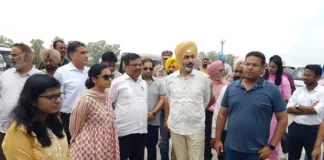 K.A.P Sinha, visits flood-affected areas of District Patiala; took stock of the current situation of floods