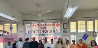 IMA PATIALA celebrated National Doctors Day in association with blood bank,RHP and IDA Patiala