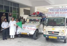 Serving and retired judicial officer, advocates, staff members donate relief material for flood affected residents of Patiala