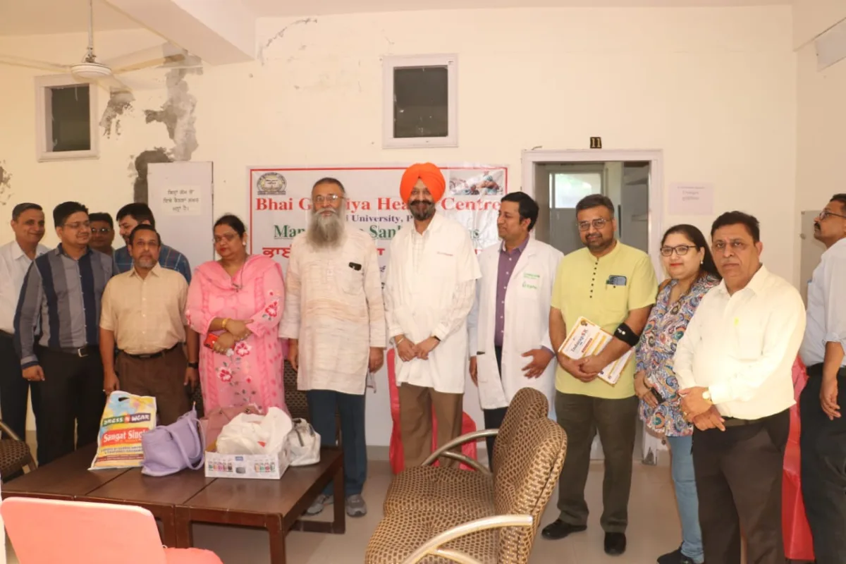 Punjabi University orgainsed Free Multispeciality health checkup camp