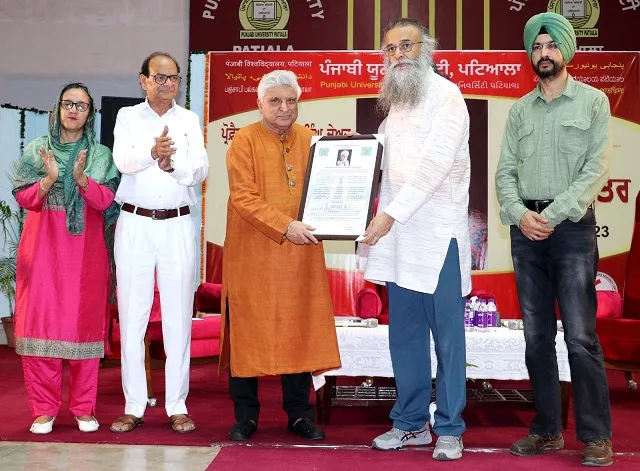 Punjabi University organized “Ru-Ba-Ru: An Evening with Javed Akhtar”