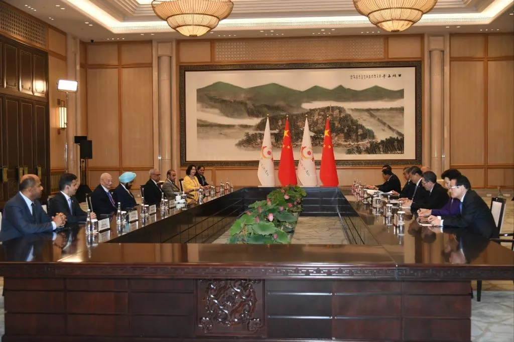 Randhir Singh, acting president OCA met Chinese President Xi Jinping