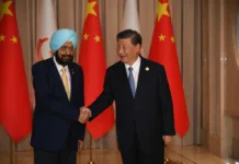 Randhir Singh, acting president OCA met Chinese President Xi Jinping