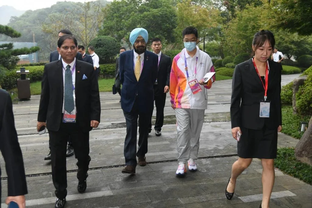 Randhir Singh, acting president OCA met Chinese President Xi Jinping