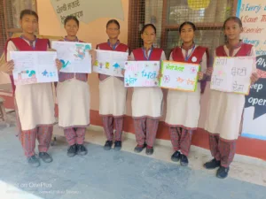 Government Girls Senior Secondary Smart School, Sirhind pays tribute to freedom fighters with 'Meri Mati, Mera Desh' Program"
