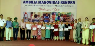 Rotary Club Rupnagar honours teachers of Ambuja Manovikas Kendra