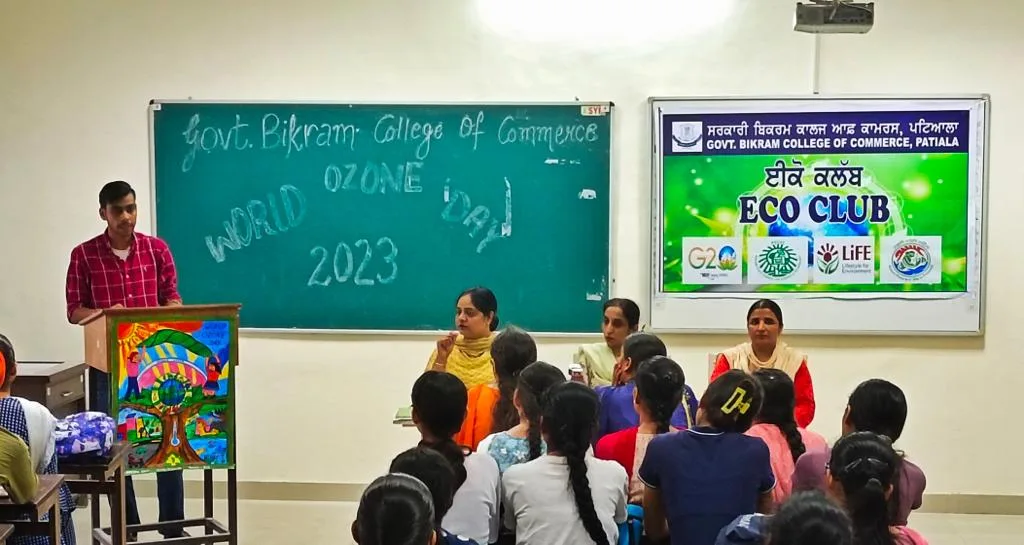 World Ozone Day Celebrations at Govt. Bikram College of Commerce, Patiala