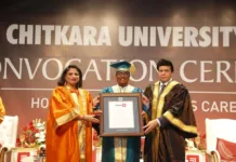 Chitkara University Honours J A Chowdary-Pioneer in Entrepreneurship with Honorary Doctorate