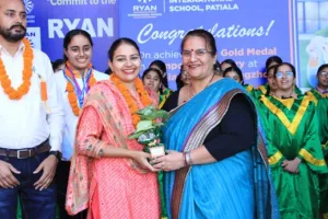 Asian Gold medalist Parneet Kaur honoured by MD Ryan International Group of Institutes for her achievement