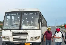 Minister cracks down on buses violating rules; busses challaned for passing over the bridge instead of scheduled beneath route